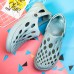 Women Hollow Out Two  ways Waterproof Breathable Soft Beach Sandals